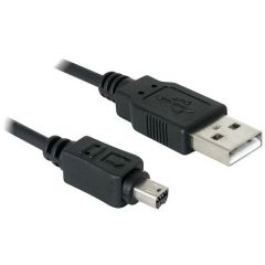 Kабел USB A/Mini-B 8-pin 1.8 m AK-USB-02