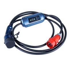 Кабел за електрически автомобили AK-EC-22 CEE 5pin / Type2 LCD 3-фази 32A 22kW 5m