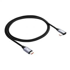 Ъглов Кабел USB тип C / USB тип C 1m AK-USB-54 60W Mesh