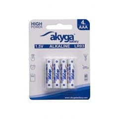 Алкална батерия AAA LR03 Akyga AKY1971 1.5V / 1300mAh 4бр.