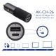 additional_image USB зарядно устройство за кола AK-CH-26 USB-A + USB-C PD 5-20V / max. 5A 100W Quick Charge 3.0 GaN